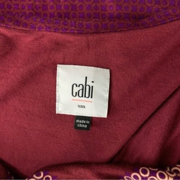 Cabi Maroon Tank Top Small Sleeveless Stretchy Boho Basic - Picture 4 of 4